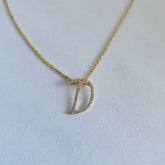 18ct Yellow Gold Natural Diamond Initial D
