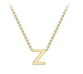 9ct Yellow Gold Necklace with Initial Z 38+5cm