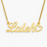 Custom Name Heart Necklace