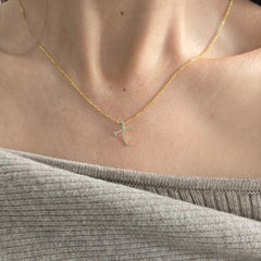 18ct Yellow Gold Natural Diamond Initial X