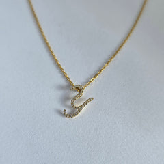 18ct Yellow Gold Natural Diamond Initial Y