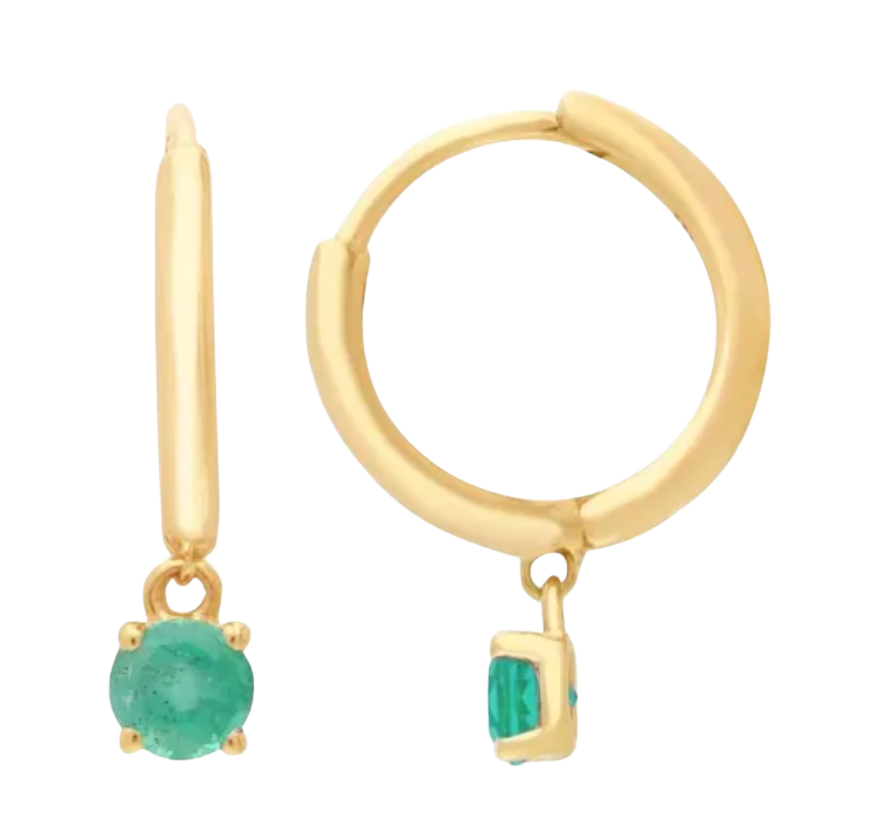 Birthstone drop earrings