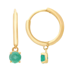 Birthstone drop earrings