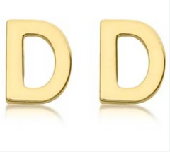 9K YG MINI INITIAL 'D' STUD E/R