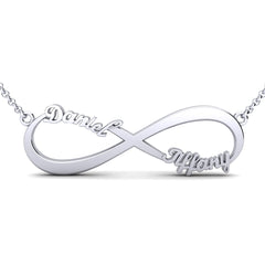#FC2010 Custom Infinity Name Necklace – Personalized Couples or Family Jewelry