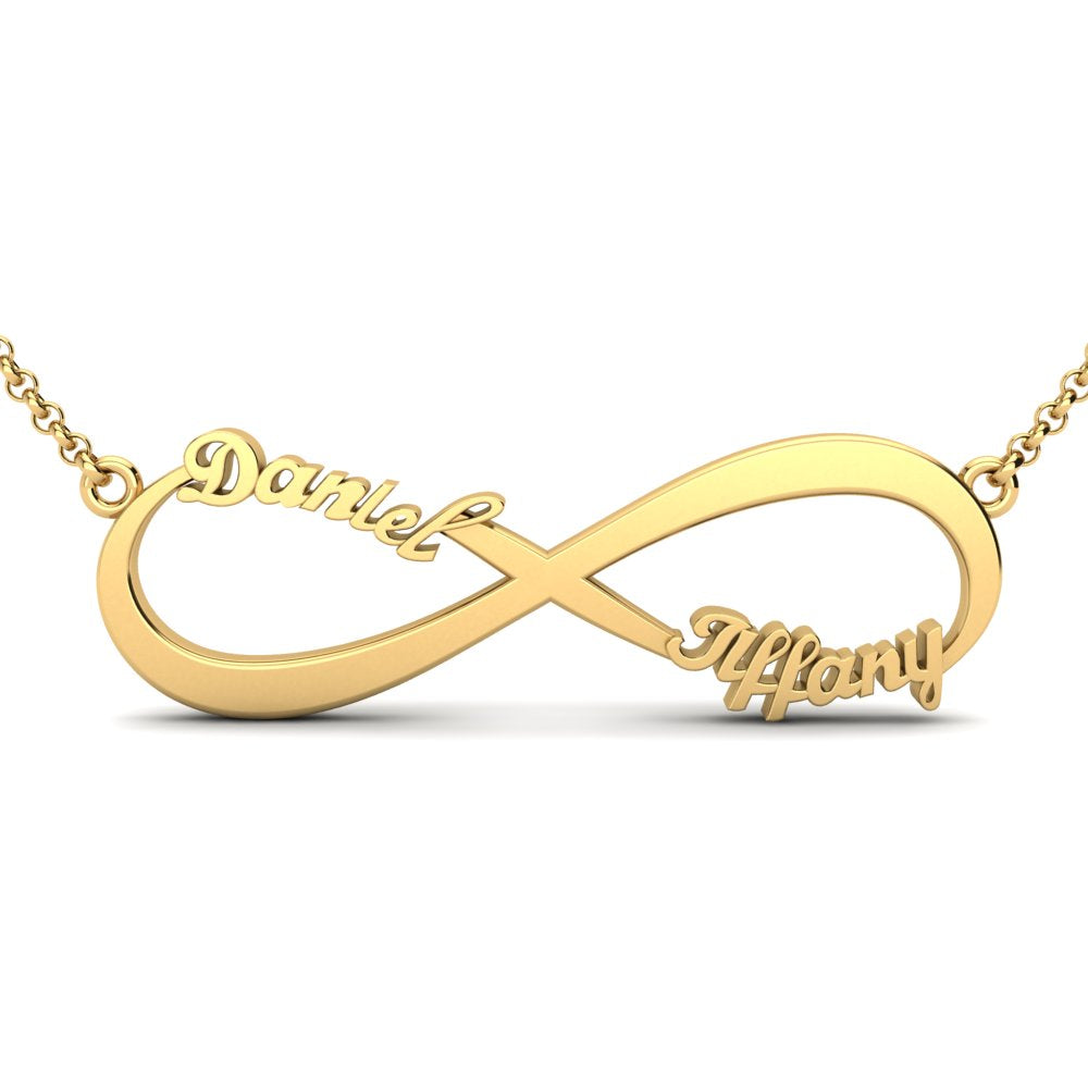 #FC2010 Custom Infinity Name Necklace – Personalized Couples or Family Jewelry