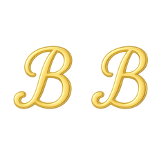 9K FANCY MINI INITIAL STUD E/R