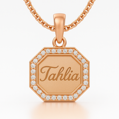 Octagon Halo Pendant