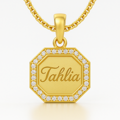 Octagon Halo Pendant