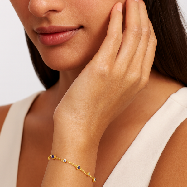 Birthstone Bezel Bracelet