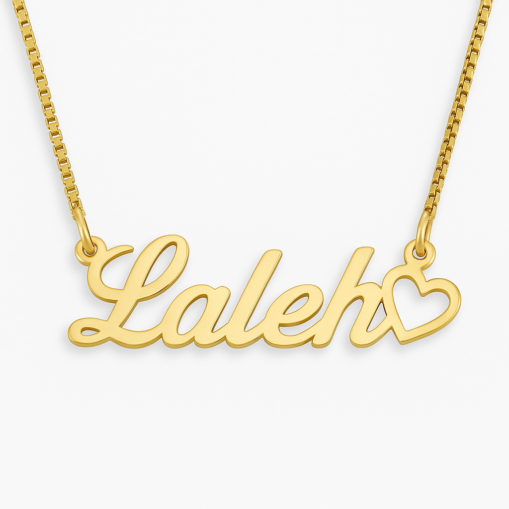 Custom Name Heart Necklace