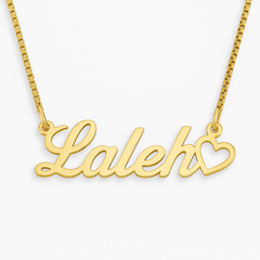Custom Name Heart Necklace