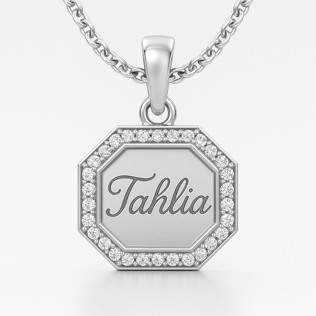 Octagon Halo Pendant