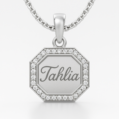 Octagon Halo Pendant